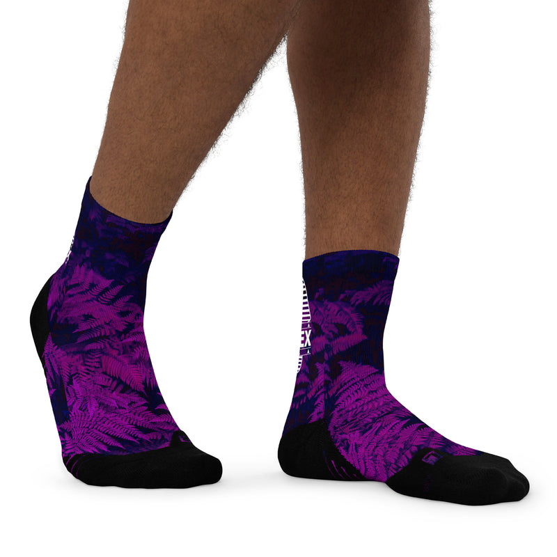 Exotic Ferns - Unisex Athletic Ankle Socks