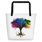 Sacred Tree Of Realms - Large Tote Bag