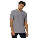 Plum Pharaoh - Men’s Embroidered Heavyweight T-Shirt