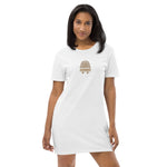 Aurelian Pharaoh - Women’s Embroidered Organic Cotton T-Shirt Dress