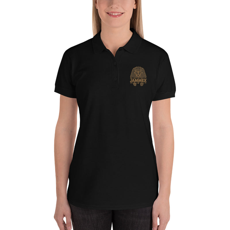 Gold Pharaoh - Women's Embroidered Polo Shirt