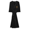 Gold Pharaoh - Women’s Embroidered Satin Robe