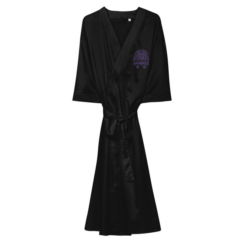 Purple Pharaoh - Women’s Embroidered Satin Robe