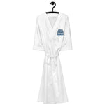 Blue Pharaoh - Women’s Embroidered Satin Robe