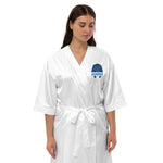 Aqua Pharaoh - Women’s Embroidered Satin Robe