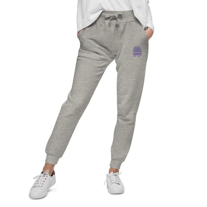 Plum Pharaoh - Unisex Embroidered Fleece Joggers