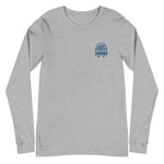 Blue Pharaoh - Unisex Embroidered Long Sleeve T-Shirt