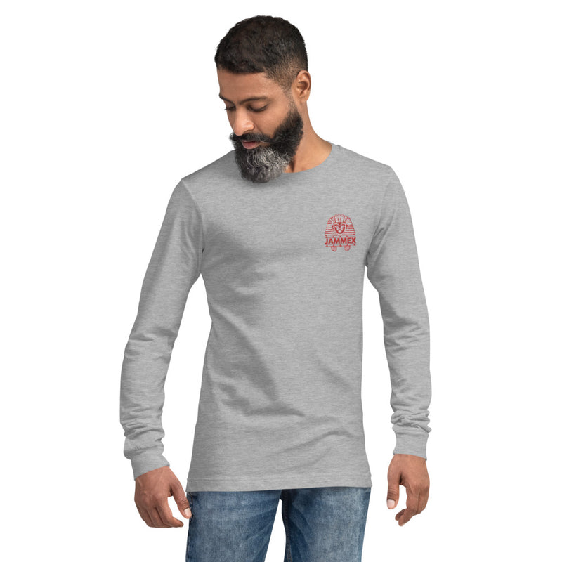 Crimson Pharaoh - Unisex Embroidered Long Sleeve T-Shirt