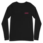 Rose Label - Unisex Embroidered Long Sleeve T-Shirt