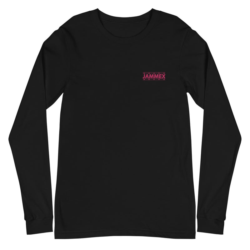 Rose Label - Unisex Embroidered Long Sleeve T-Shirt