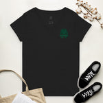 Jade Pharaoh - Women’s Embroidered Recycled V-Neck T-Shirt