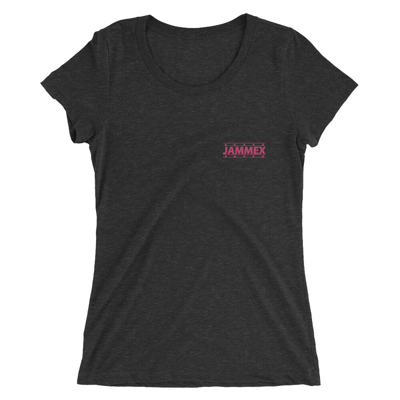 Rose Label - Women’s Embroidered Tri-Blend T-Shirt