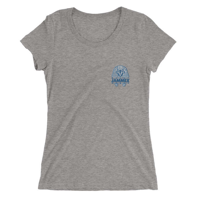 Blue Pharaoh - Women’s Embroidered Tri-Blend Shirt