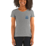 Blue Pharaoh - Women’s Embroidered Tri-Blend Shirt