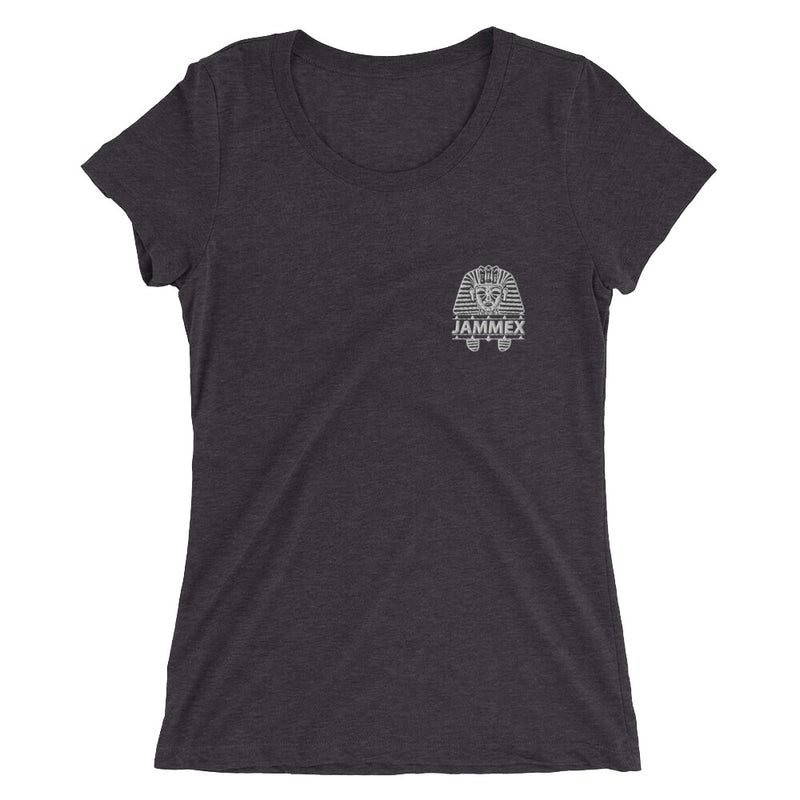 White Pharaoh - Women’s Embroidered Tri-Blend T-Shirt