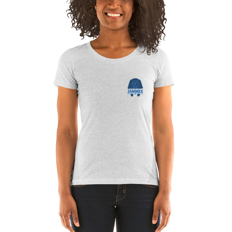 Aqua Pharaoh - Women’s Embroidered Tri-Blend T Shirt